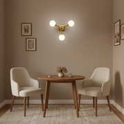 Aplica Decorativa ELEKTRA, 40x28cm, 3xG9, Metal si Sticla, Auriu