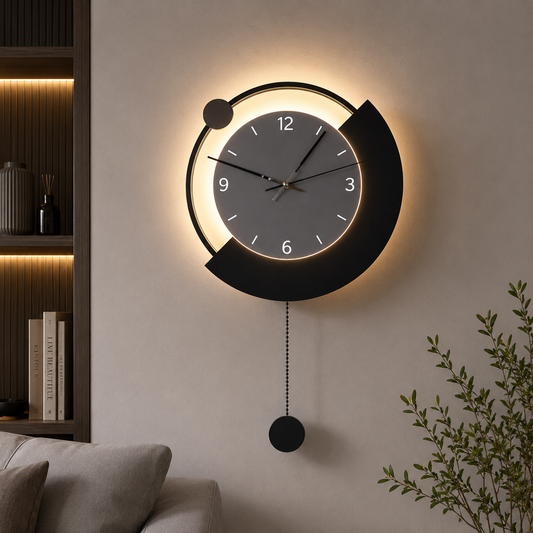 ARC dekoratív LED fali lámpa Ø30 cm Hideg/Semleges/Meleg fény Fekete