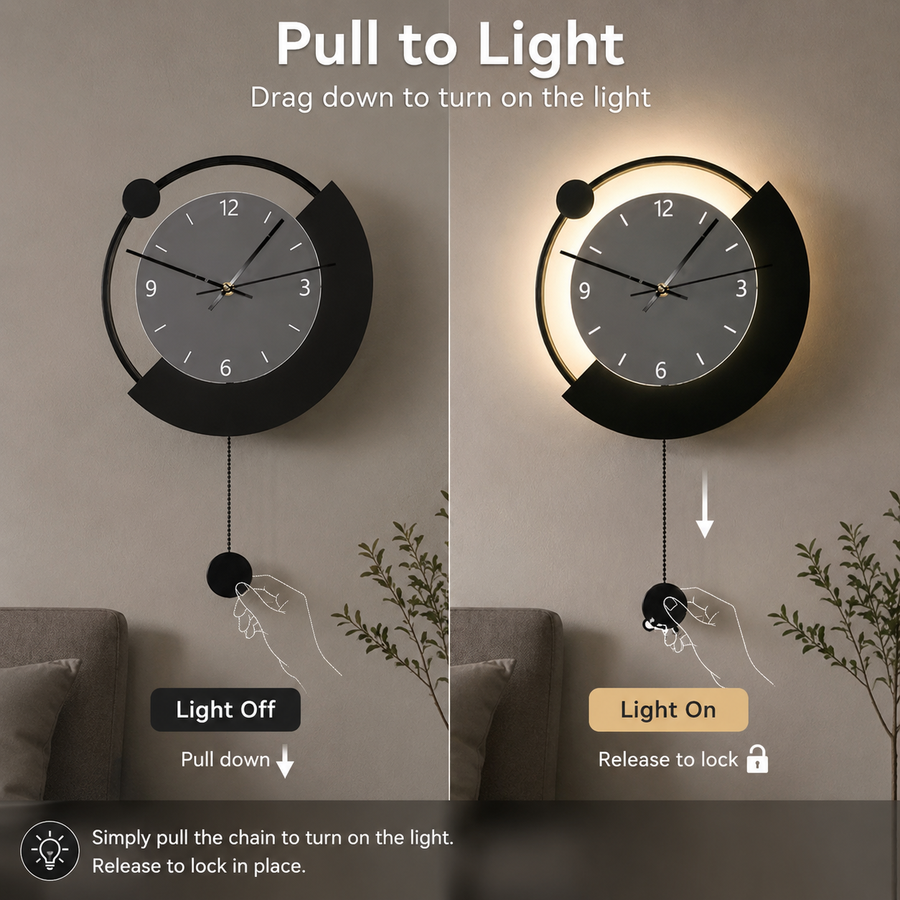 ARC dekoratív LED fali lámpa Ø30 cm Hideg/Semleges/Meleg fény Fekete