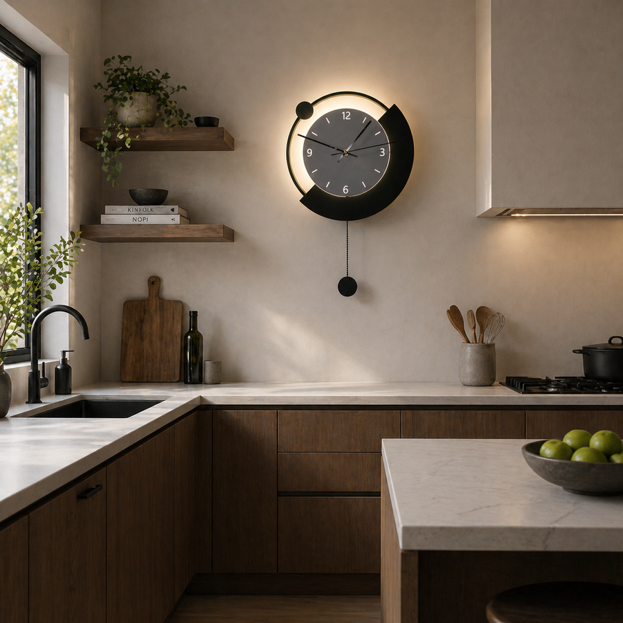 Dekoratív LED fali lámpa ARC Ø30 cm Hideg/Semleges/Meleg fény Fekete Beltéri fali lámpák Alapértelmezett cím Alessandro Design