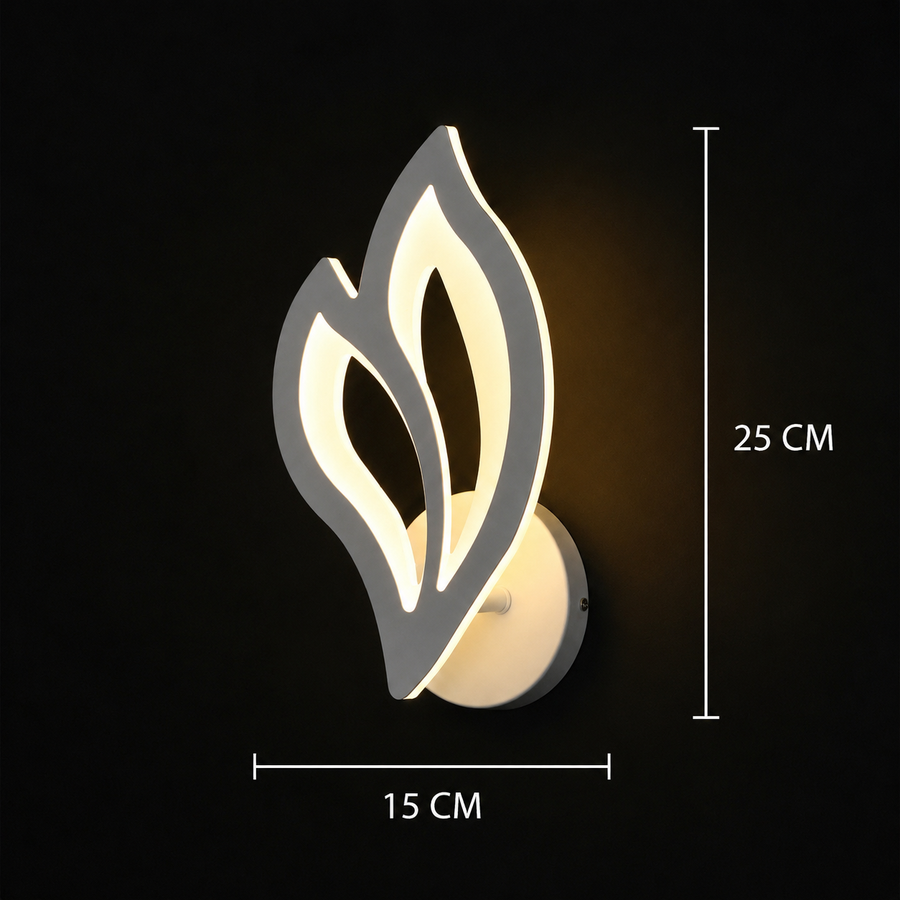 LED lámpa LILY 14W sziromfény hideg/meleg/semleges akril és fehér fém