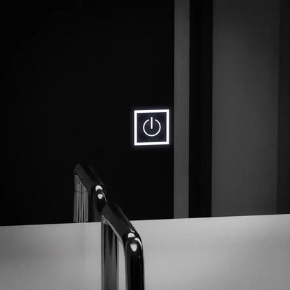Téglalap alakú LED -tükör, 60x80 cm, getame touch