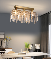 Crystal csillár CC180/3GD, 3xE14, 35*6*9, IP20, arany, kristály, vas, izzók nem tartozék