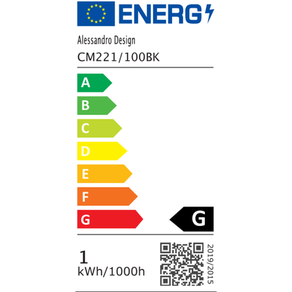 Modern csillár, LED, Largo terület, 43W, meleg, fekete fény