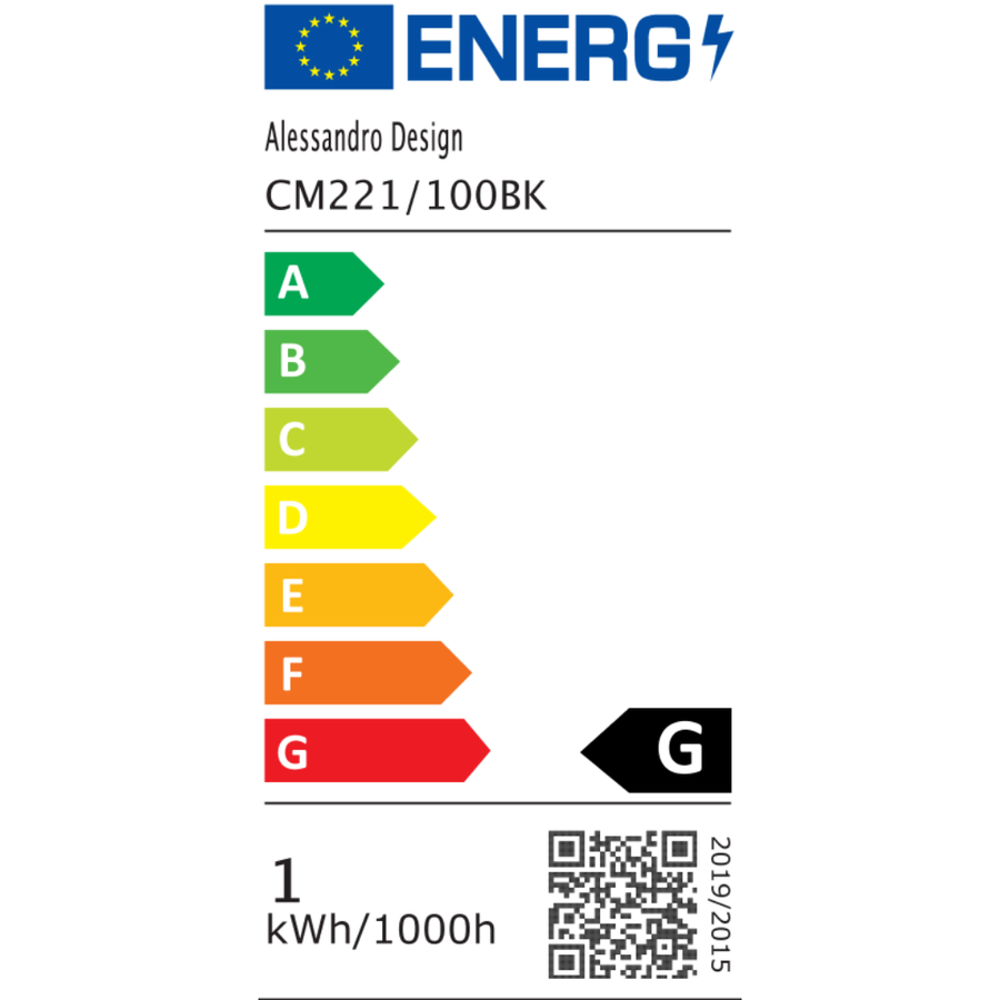 Modern csillár, LED, Largo terület, 43W, meleg, fekete fény