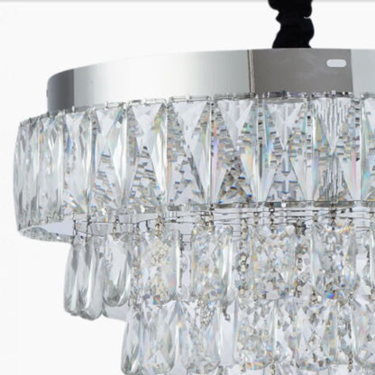 LED Crystal csillár távirányítóval axel 26W ezüst százszorszép