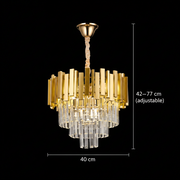 BLOIS Nobile csillár, átmérő 40 cm, 5x E14 arany, állítható magasság