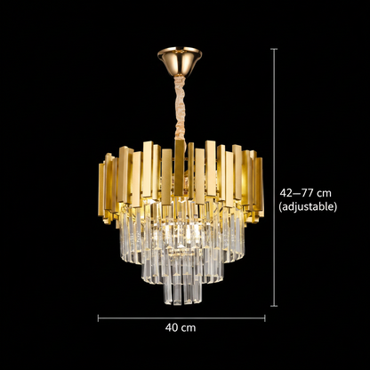 BLOIS Nobile csillár, átmérő 40 cm, 5x E14 arany, állítható magasság