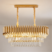 VERSAILLES Regalis kristálycsillár 10xE14, átmérő 80 cm, arany, állítható magasságú