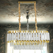 VERSAILLES Regalis kristálycsillár, hossza 80cm, 10xE14, fehér, állítható magasságú kristálycsillár, alapértelmezett cím Alessandro Design