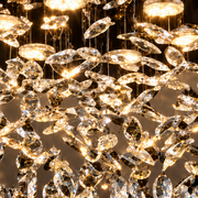 Crystal LED csillár LLC210/400CH kerek, 22W, hideg/meleg/semleges fény, kristály, fényes króm