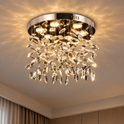 Crystal LED csillár LLC210/550CH kerek, 30W, hideg/meleg/semleges fény, kristály, fényes króm
