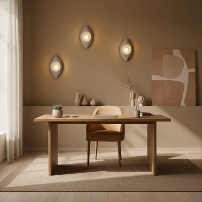 Aplica Decorativa LEFFER, 30x20cm, 1xE27, Polistiren, Gri