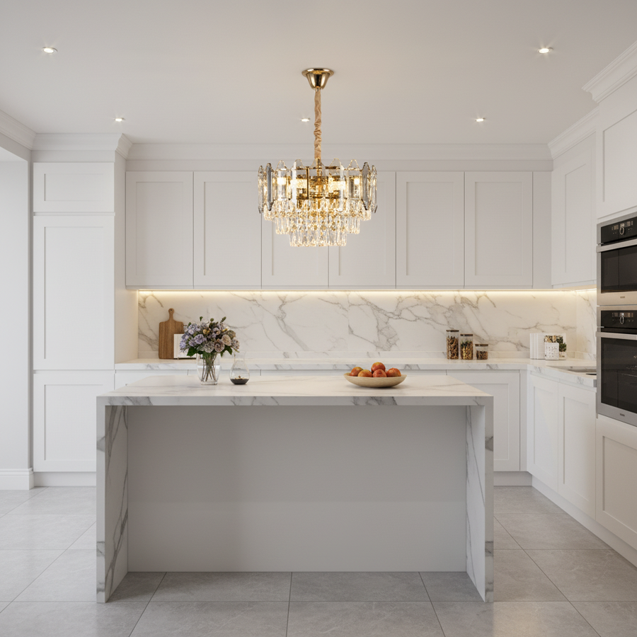 Cristal Chandelier Alfred 6x E14 arany