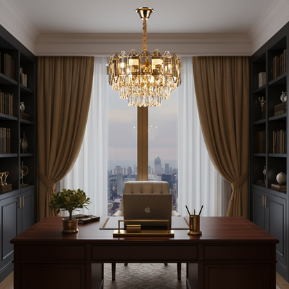 Cristal Chandelier Alfred 6x E14 arany
