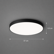 SOLIS LED mennyezeti lámpa 37cm 33W Cold Light Fekete