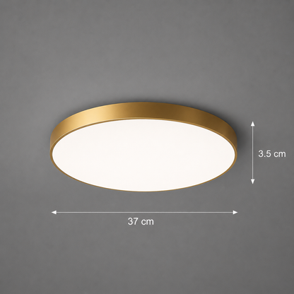 SOLIS LED mennyezeti lámpa 37cm 33W Cold Light Gold