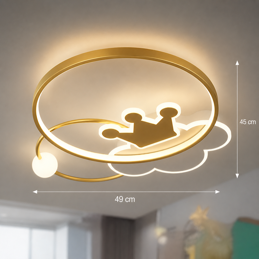 LED LED Rafael távirányítóval, 57W, dimablable, 3000k/4000K/6000K, arany