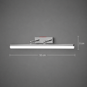 BALATON LED fali lámpa, 10W, lineáris, meleg/semleges/hideg fény, fényes króm