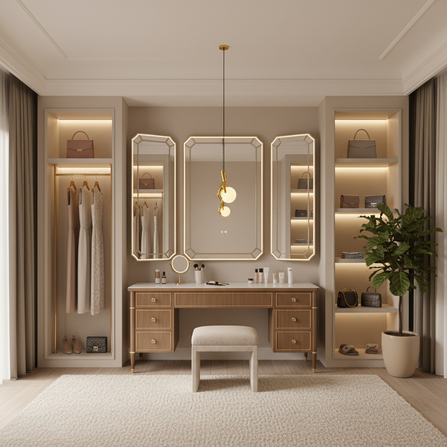 Aplica LED Decorativa MANOS, 13x120cm, 1xE27, Sticla si Resina, Auriu
