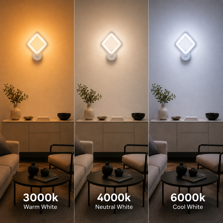 Vigyen fel Akila LED, 12W, fehér, hideg/forró/semleges fényt