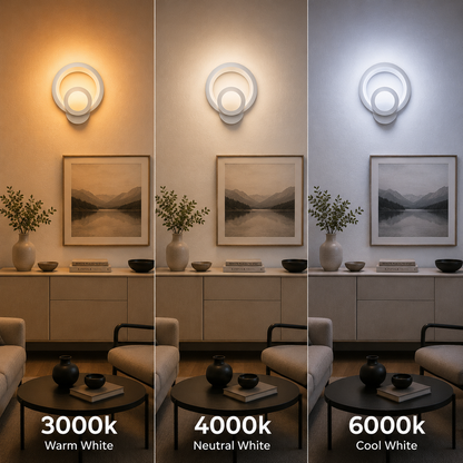 Vigyen fel Urban LED 19W kerek könnyű hideg/meleg/neutra akril és fehér fém