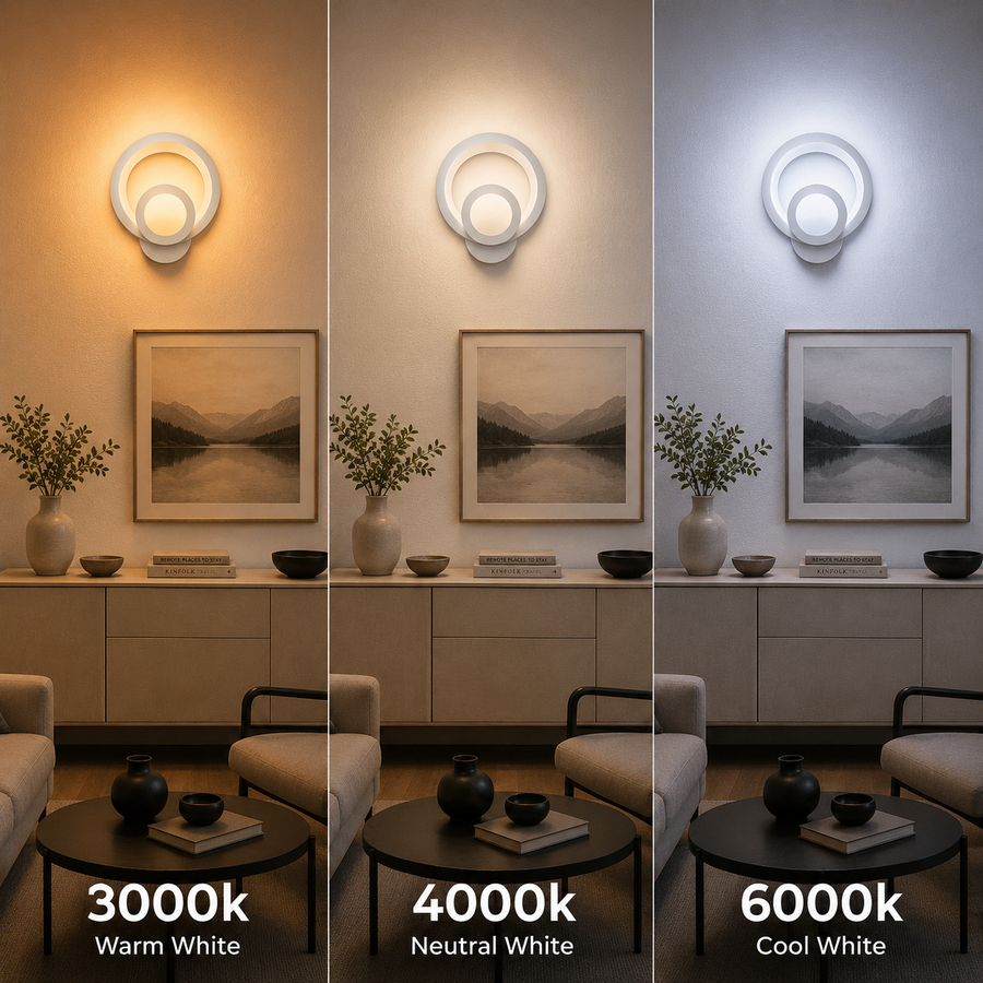 Vigyen fel Urban LED 19W kerek könnyű hideg/meleg/neutra akril és fehér fém