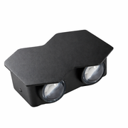 Kültéri és beltéri LED fali lámpa, 4 forrás x 1W, IP65, ABS, fekete, 3000K