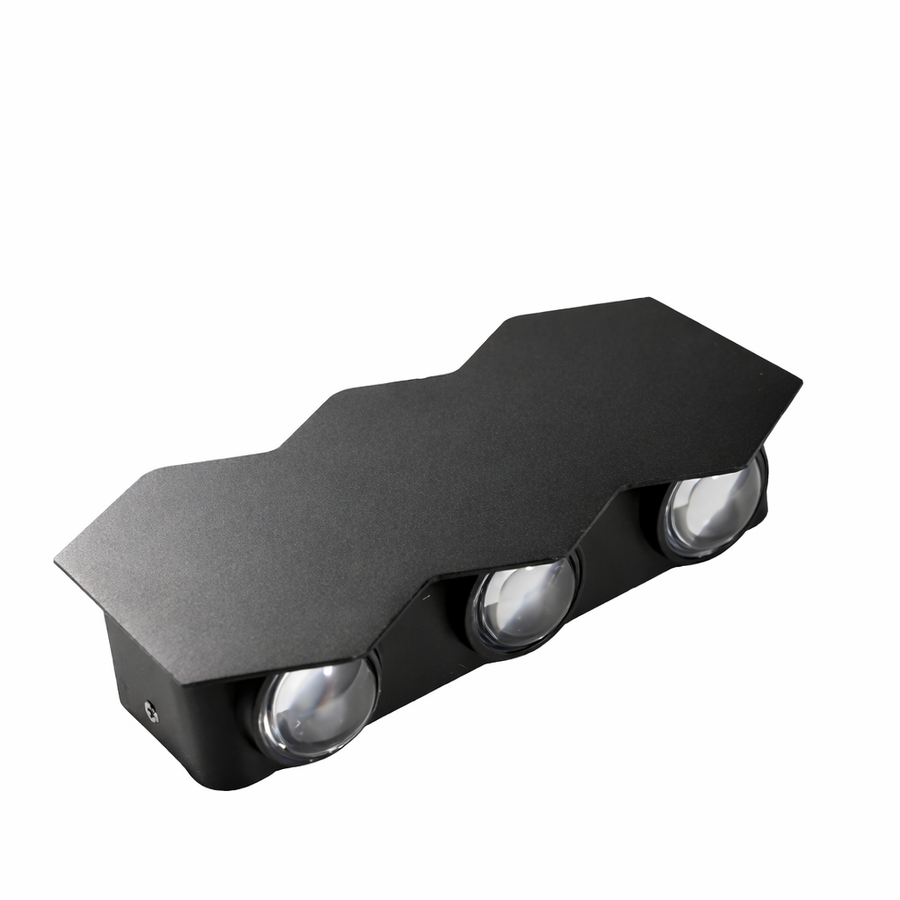 Aplica LED Exterior AX231, 12W, 6 Surse de lumina, Lumina Calda, Negru Aplice de Exterior Default Title Alessandro Design