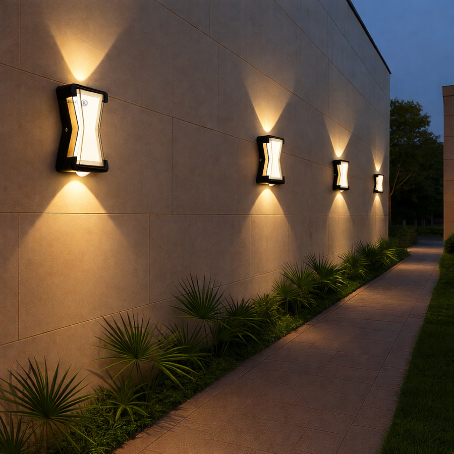 Fantasis A külső és a belső LED, 2 forrás x 1w, ip65, fém, fekete, 3000 ezer