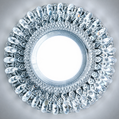 LED Spot ORBITA, 5 W, kerek, hideg fény + RGB, fehér, gyanta és üveg