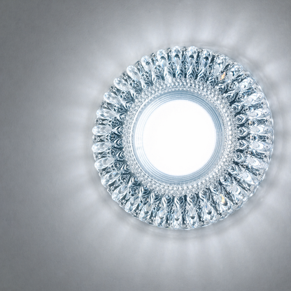 LED Spot ORBITA, 5 W, kerek, hideg fény + RGB, fehér, gyanta és üveg