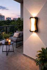 Fantasis A külső és a belső LED, 2 forrás x 1w, ip65, fém, fekete, 3000 ezer