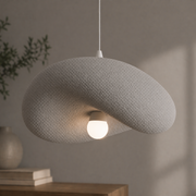 Lustra Moderna FOAMER Magno, 59 cm, Suspendata, 1 X E27, Gri, Metal si Spuma, Inaltime Reglabila