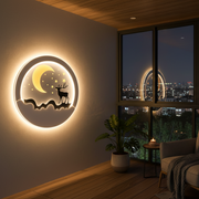 Aplica LED NOCTRA, 44W, Lumina Calda/Neutra/Rece, Negru