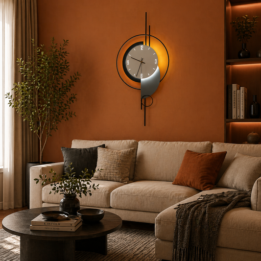 Luna dekoratív LED fali lámpa 83W átmérő 120cm hideg/semleges/meleg fény fekete