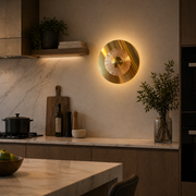 Luna dekoratív LED fali lámpa 83W átmérő 120cm hideg/semleges/meleg fény fekete