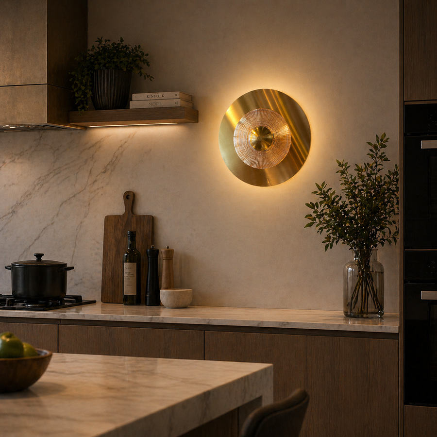 Luna dekoratív LED fali lámpa 83W átmérő 120cm hideg/semleges/meleg fény fekete