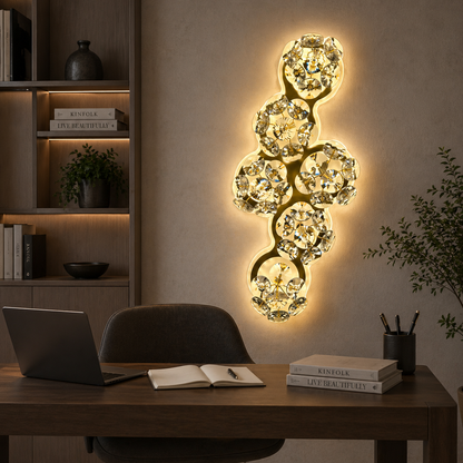 Luna dekoratív LED fali lámpa 83W átmérő 120cm hideg/semleges/meleg fény fekete