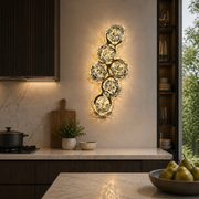Luna dekoratív LED fali lámpa 83W átmérő 120cm hideg/semleges/meleg fény fekete