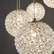 MILLE kristálycsillár, 18xG9, átmérő 60 cm x magasság 340 cm, kristály és fém, arany