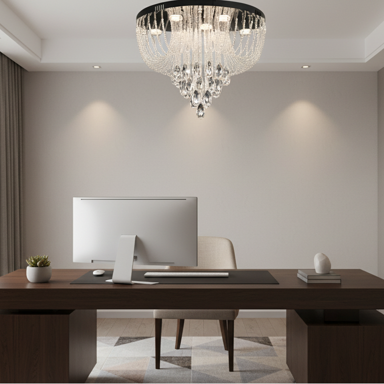 Crystal MAGE Nobile LED csillár, 22 W, meleg/semleges/hideg fény, átmérő 40 cm, fényes króm