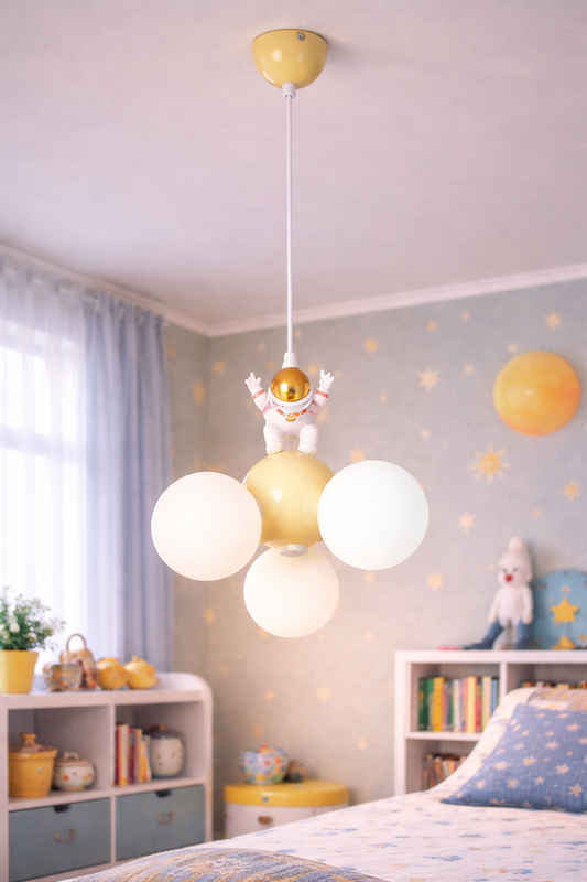 ASTRONAUT LED csillár távirányítóval, 51W, hideg/meleg/semleges fény, fehér kék