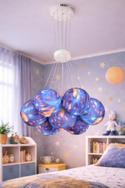 ASTRONAUT LED csillár távirányítóval, 51W, hideg/meleg/semleges fény, fehér kék