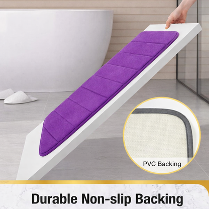 3 db-os fürdőszőnyeg készlet, 50x40 cm, kék, csúszásmentes