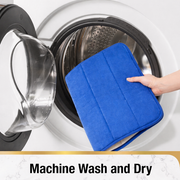 3 db-os fürdőszőnyeg készlet, 50x40 cm, kék, csúszásmentes