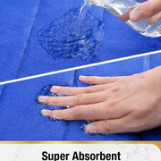 3 db-os fürdőszőnyeg készlet, 50x40 cm, kék, csúszásmentes