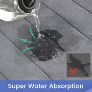 3 db-os fürdőszőnyeg készlet, 50x40 cm, kék, csúszásmentes