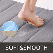 3 db-os fürdőszőnyeg készlet, 50x40 cm, kék, csúszásmentes