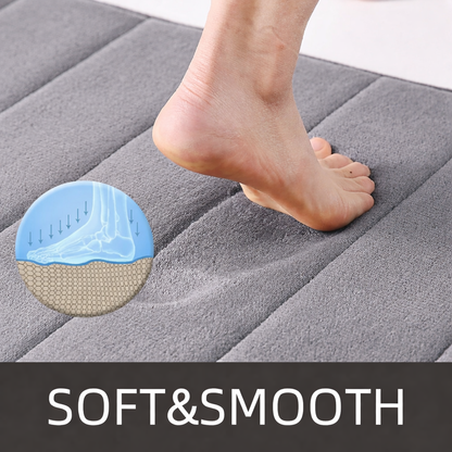 3 db-os fürdőszőnyeg készlet, 50x40 cm, kék, csúszásmentes